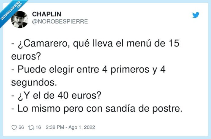 camarero,primeros,segundos,sandía,postre