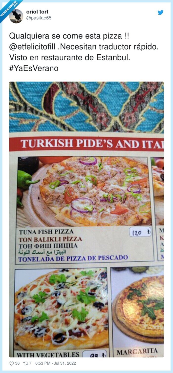pizza,atún,tonelada,turco,español,traducción