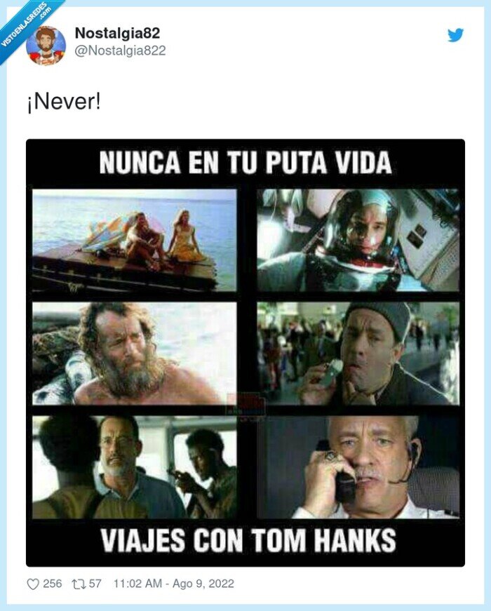 viajar,tom hanks,desgracias,películas