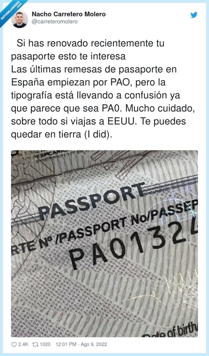 tipografía,confusión,pasaporte,renovar