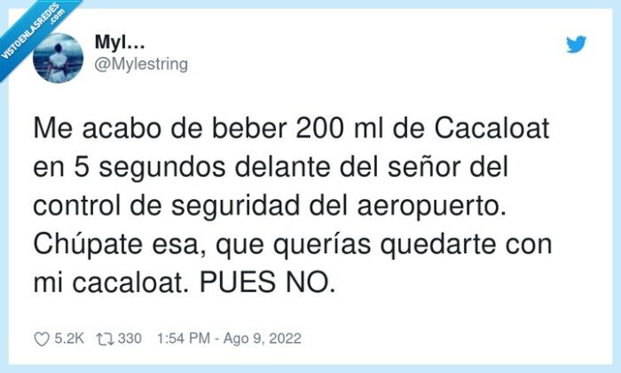 aeropuerto,seguridad,cacaloat,beber