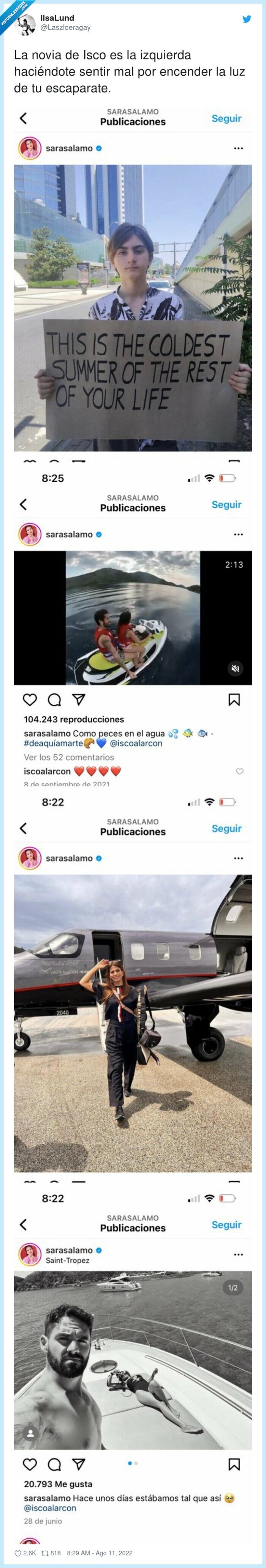 cambio climático,yate,consumir,sara salamo