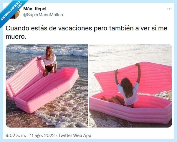 vacaciones,morirse,twitter