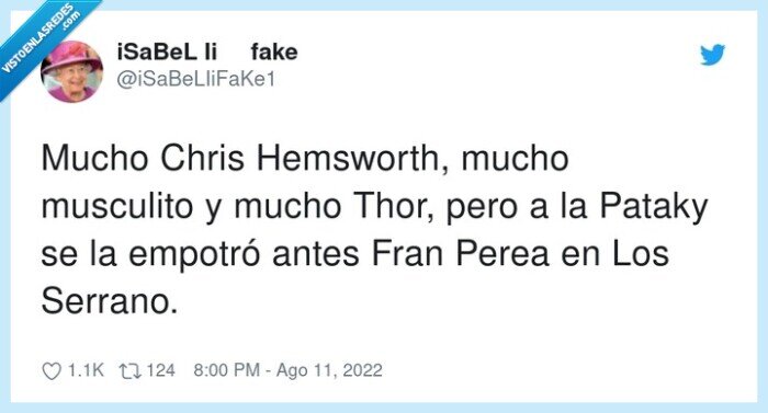 chris hemsworth,musculito,empotró,serrano,pataky,fran perea