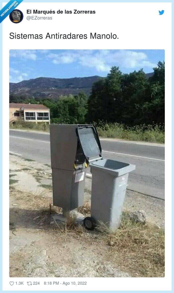 antiradares,sistemas,manolo,radar,cubo de basura