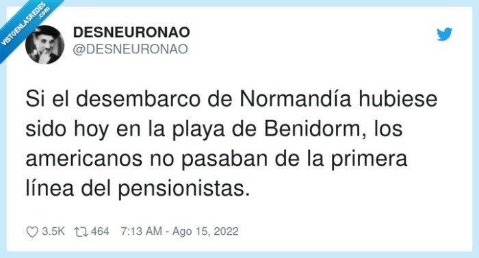 pensionistas,desembarco,normandía,americanos,benidorm