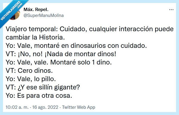 viajero,temporal,dinosaurios,montar