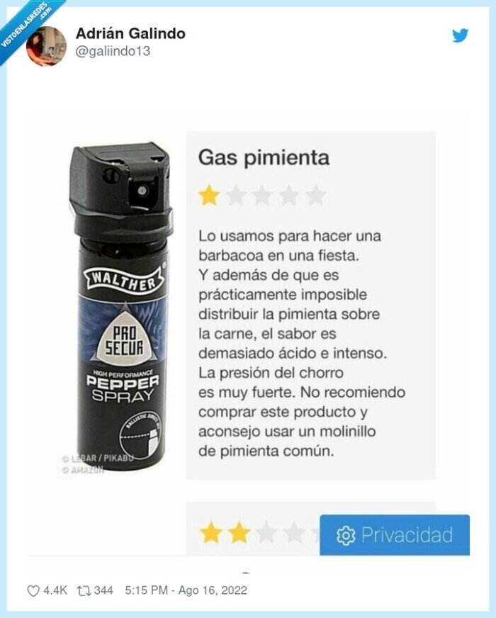 gas pimienta,pimienta,barbacoa