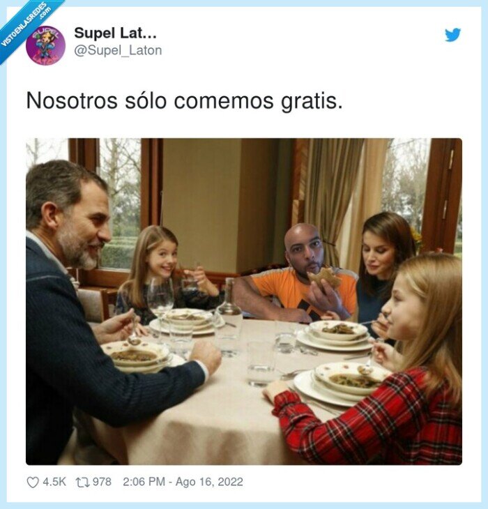 gratis,comer,familia real,borja escalona