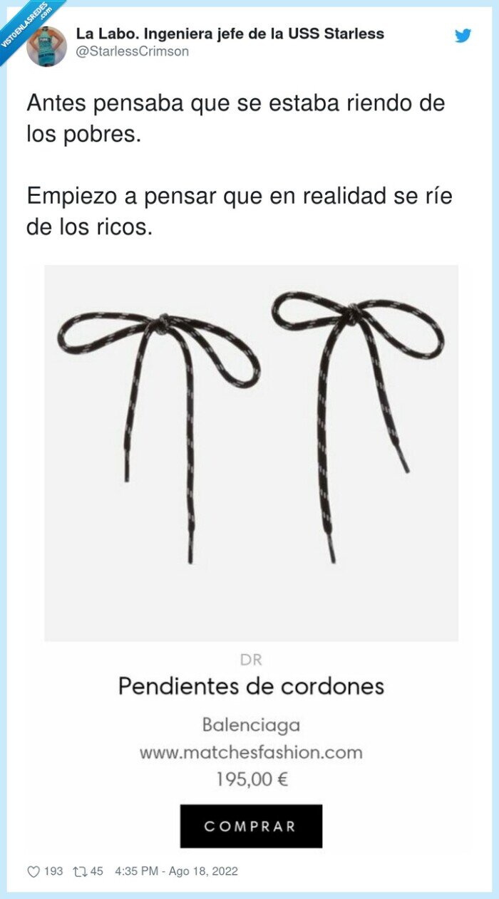 balenciaga,pendientes,cordones,caro
