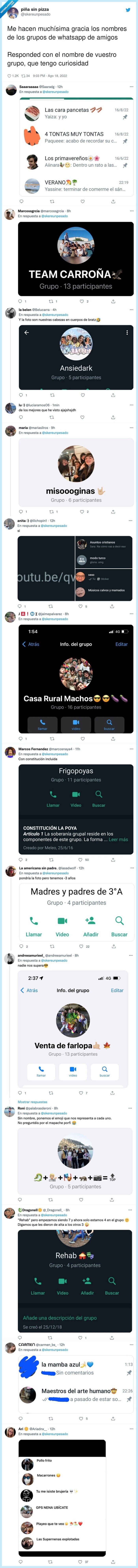 curiosidad,muchísima,whatsapp,grupos,nombres