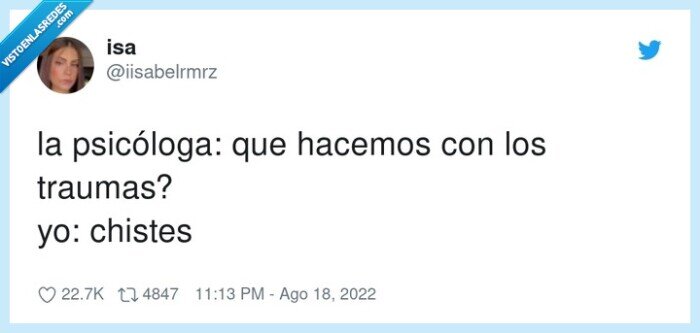 psicóloga,traumas,chistes