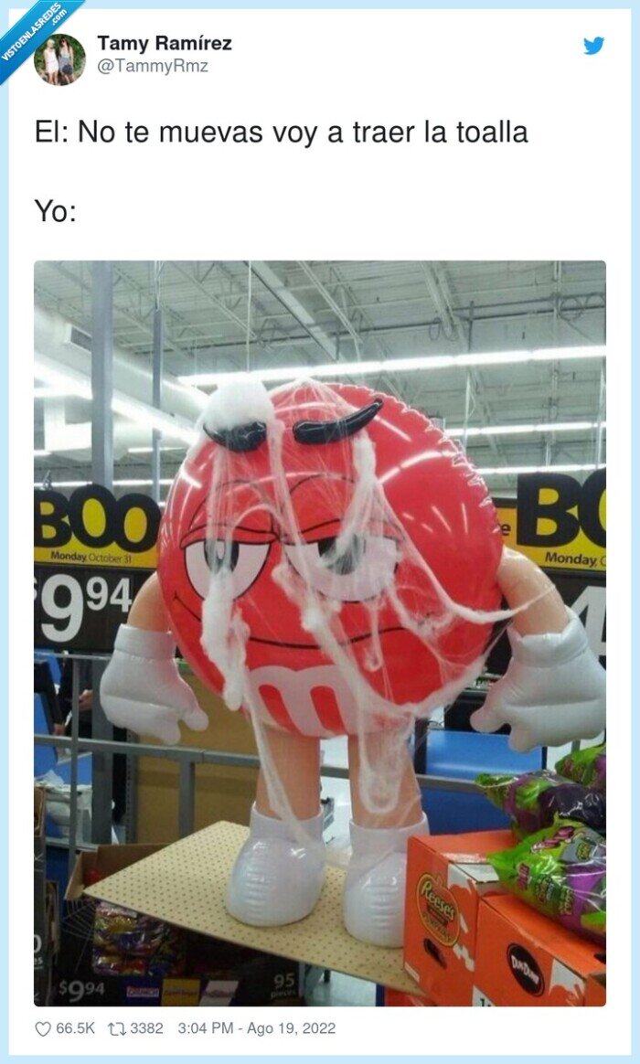 m&m,grumo,encima,toalla