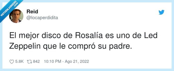 rosalía,zeppelin,comprar,mejor disco,padre