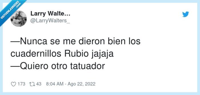 cuadernillos,tatuador,rubio