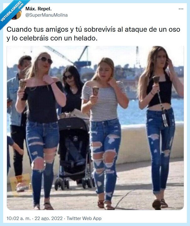 oso,ataque,sobrevivir,helado,celebrar