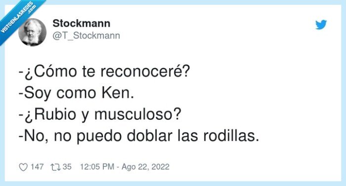 reconocer,musculoso,rodillas,doblar,ken,rubio