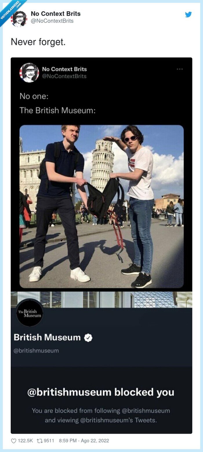 bloqueo,robar,torre de pisa,british museum