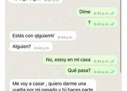 Enlace a Cuando tu ex se va a casar y te envía este whatsapp, por @Lamonamiranda
