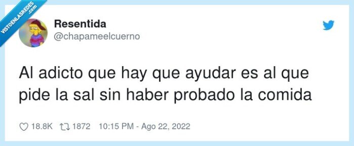 adicto,ayudar,comida,sal