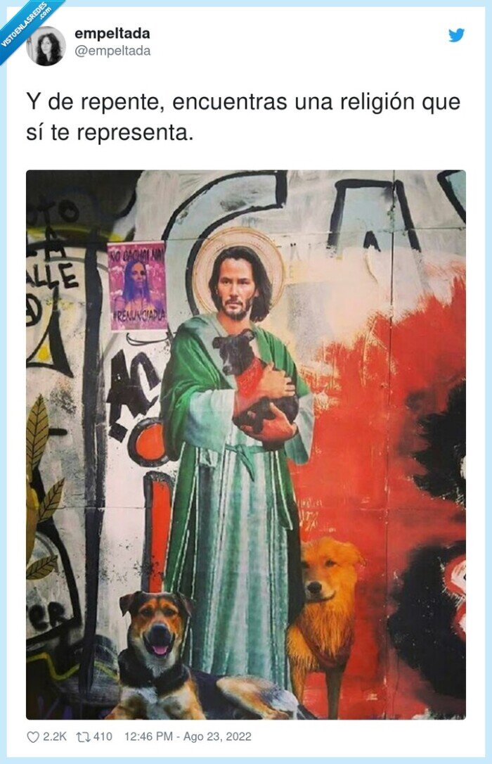 representar,encuentras,religión,keanu reeves