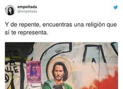 Enlace a San Keanu ha logrado un milagro: no encontrar a nadie que diga una mala palabra sobre él, por @empeltada