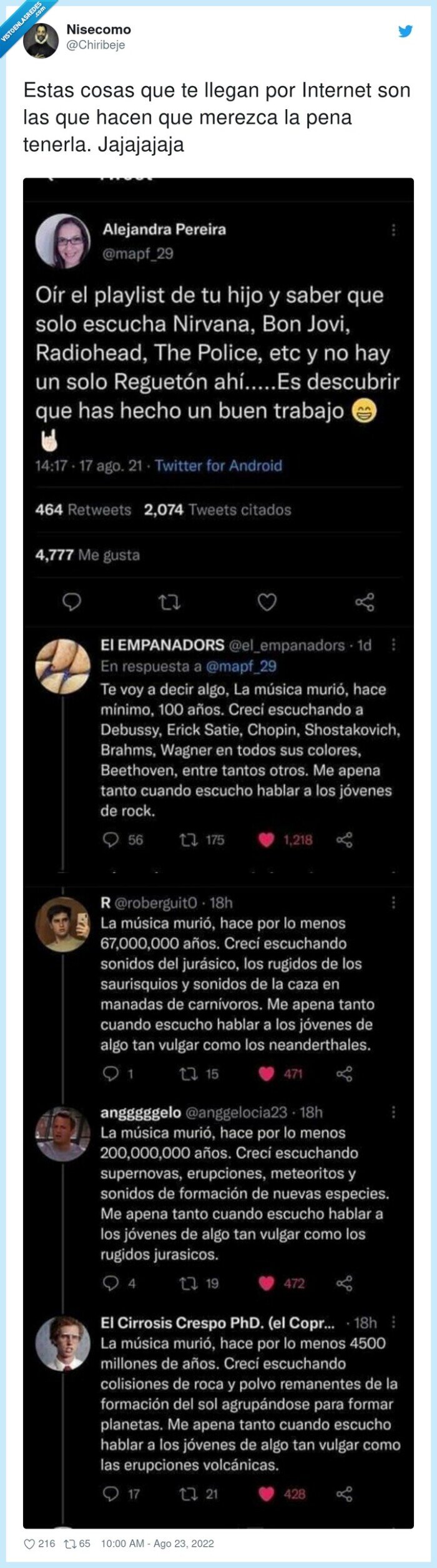 música,historia,gusto musical