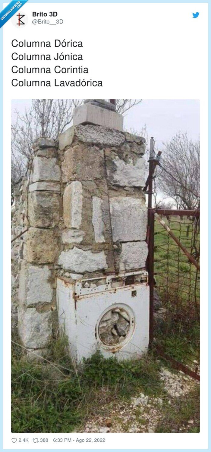 lavadora,corintia,columna,dórica,jónica