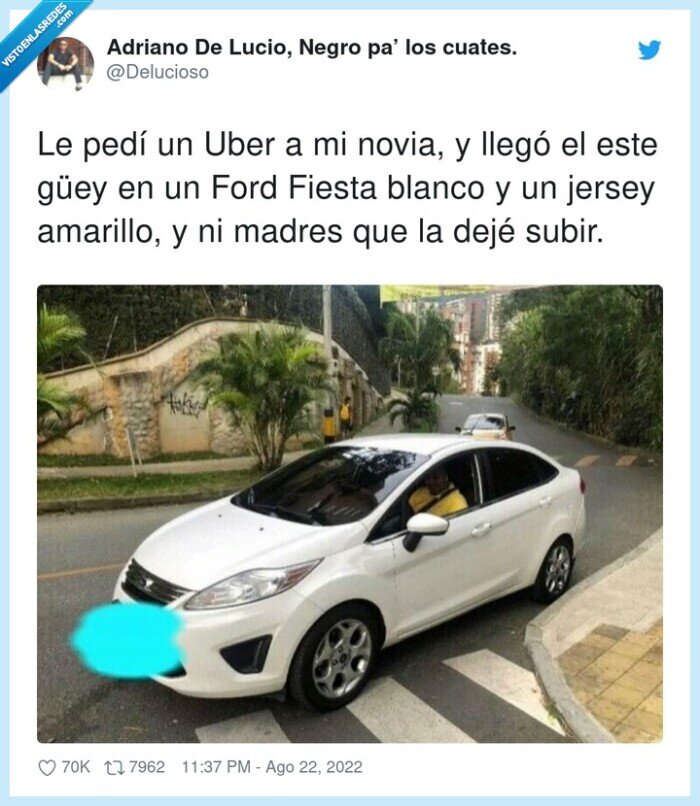 novia,llegó,ford fiesta,blanco,jersey amarillo,hombres G
