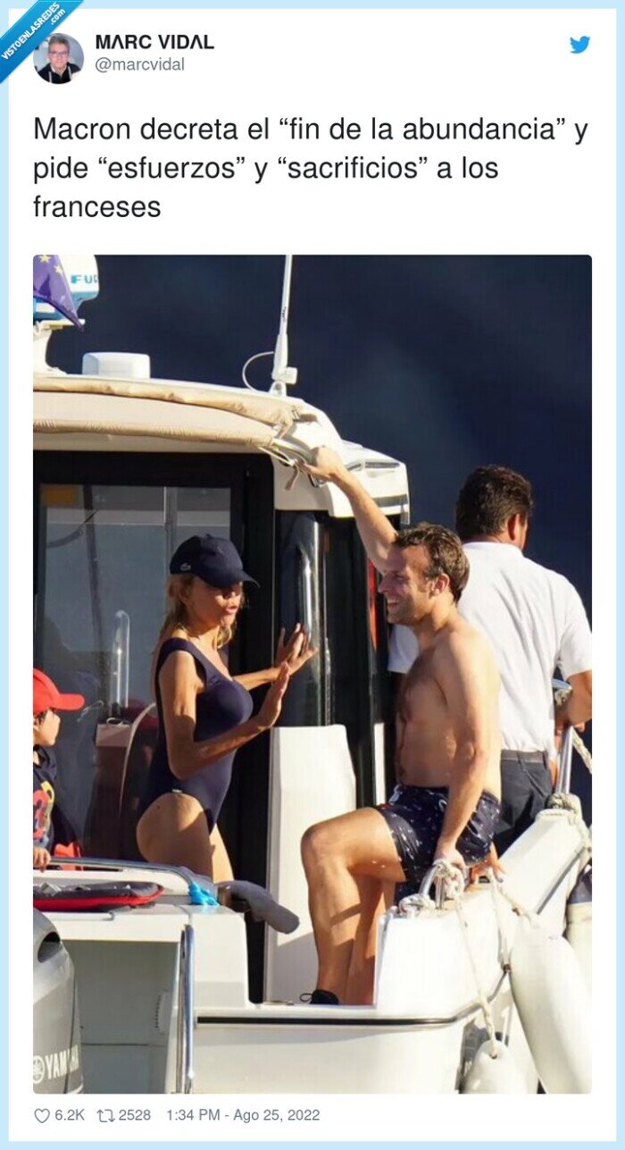 sacrificios,esfuerzos,abundancia,franceses,yate,macron