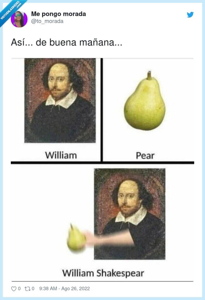 william,pear,shakespeare