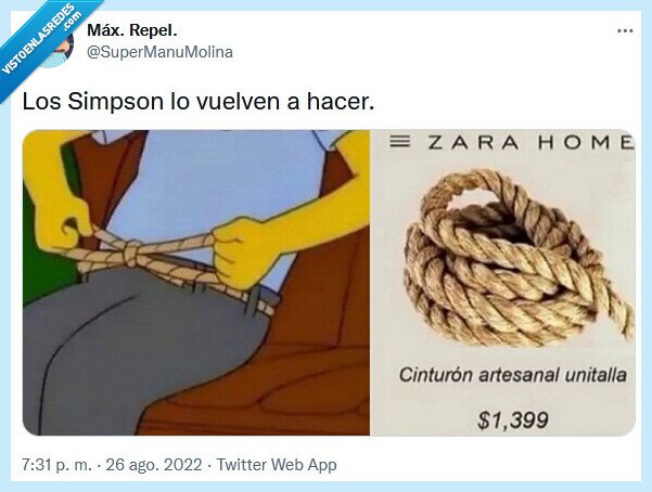 cuerda,moe,cinturón,zara,los simpson
