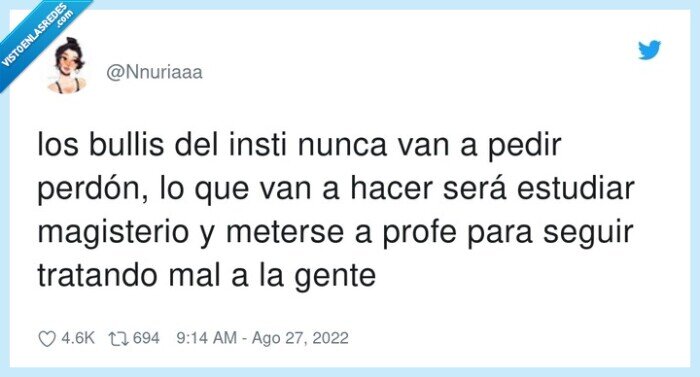 magisterio,estudiar,bullying,bullis