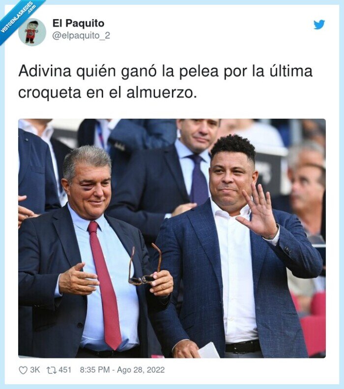 croqueta,almuerzo,última,laporta,ronaldo