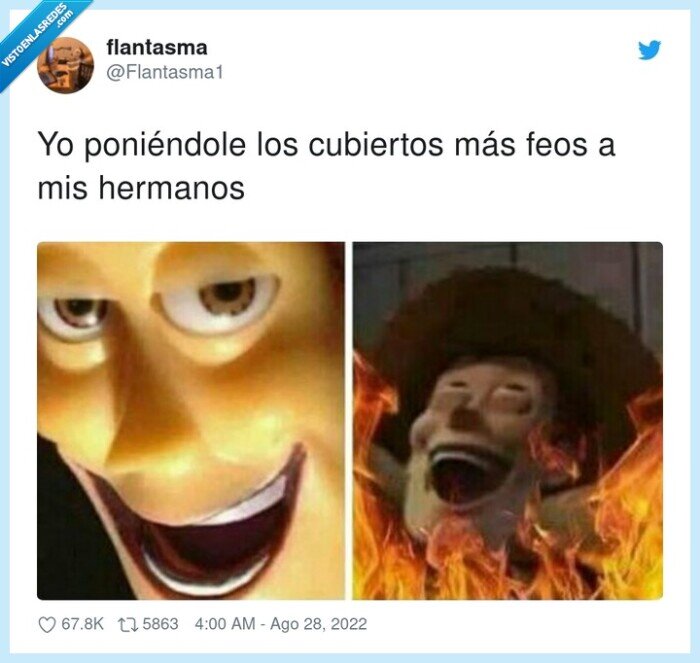 cubiertos,hermanos,feos,woody