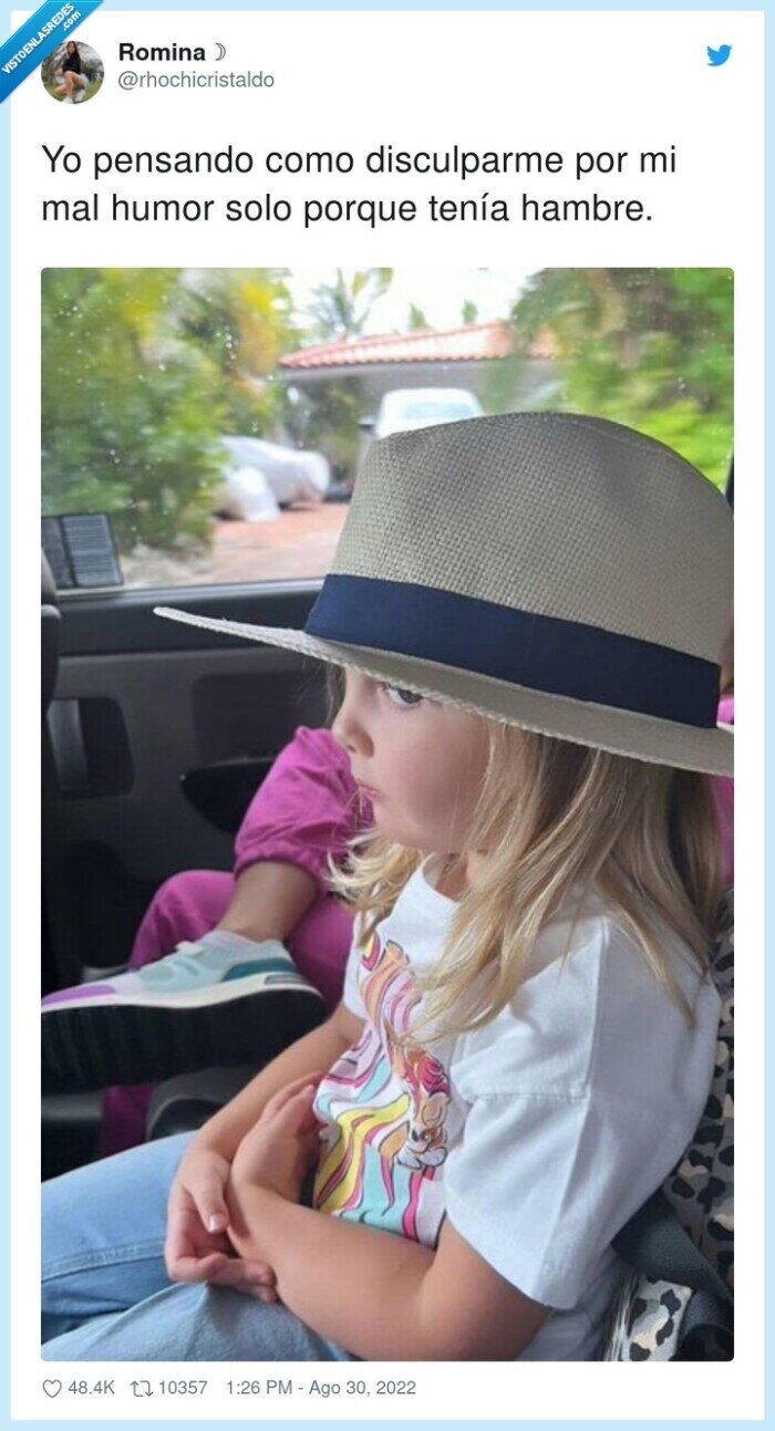 disculparme,tenía,hambre,humor