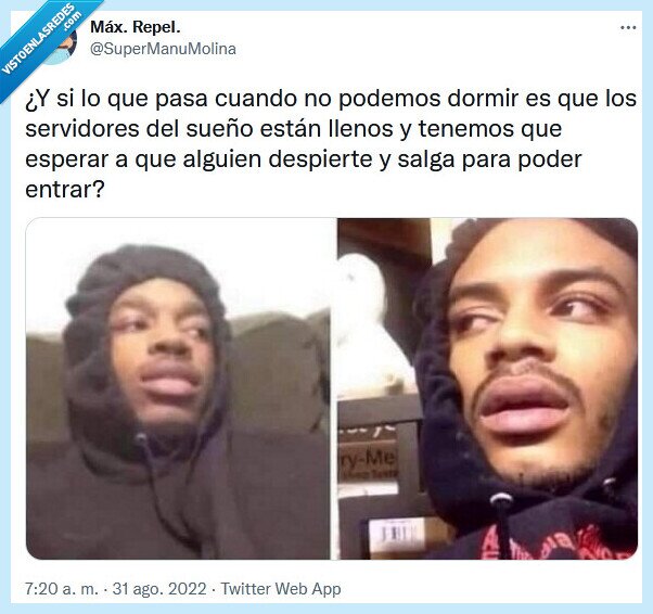 sueño,servidor,dormir,entrar,salir