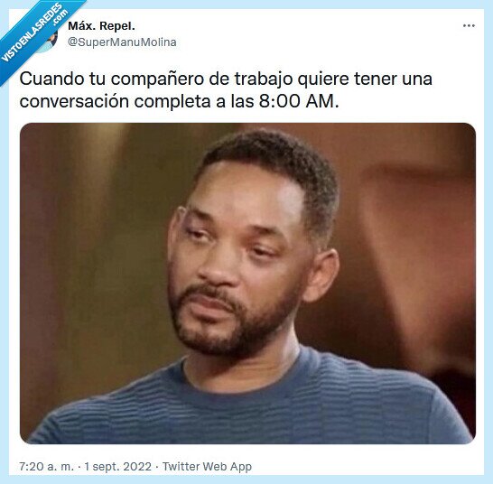 conversación,completa,compañero,trabajo,mañana