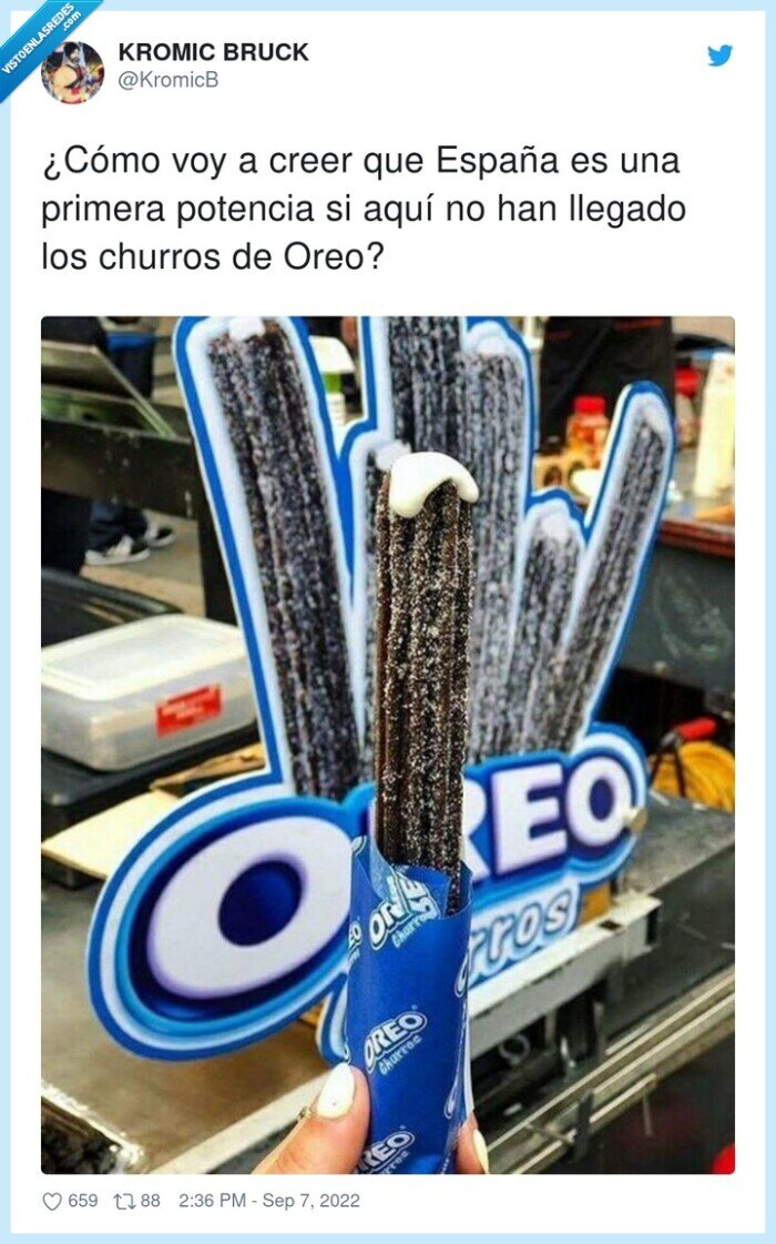 primera potencia,españa,churros,oreos