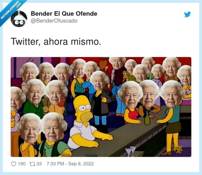 reina isabel II,dep,muerte,simpson