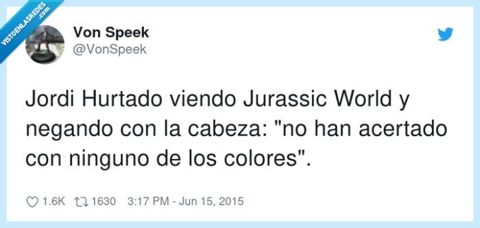 jurassic world,acertar,jordi hurtado,colores