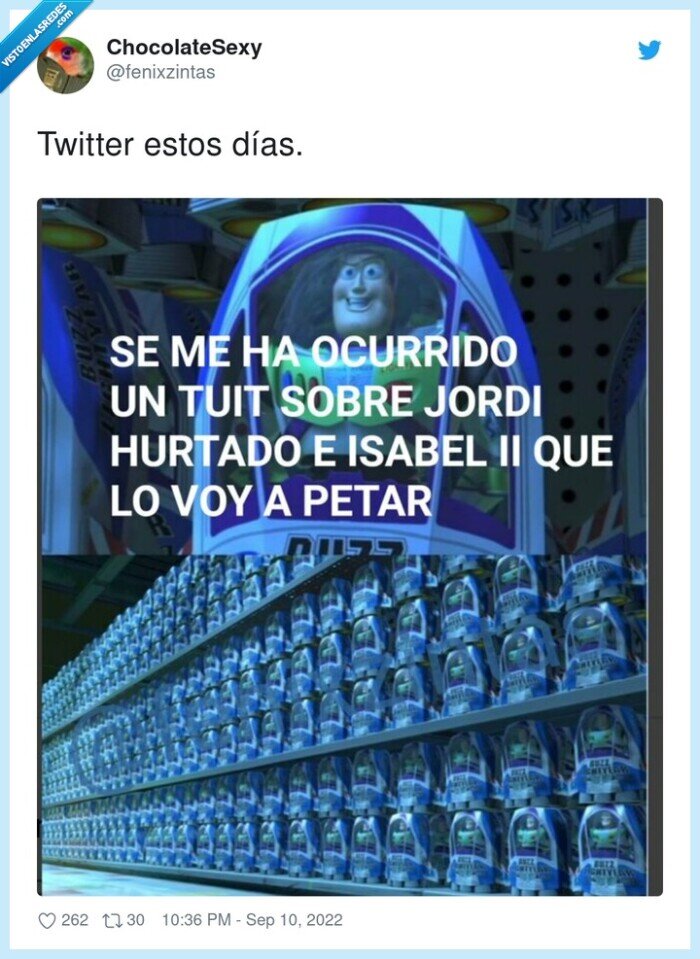 buzz lightyear,repetidos,twitter,reina isabel ii,jordi hurtado