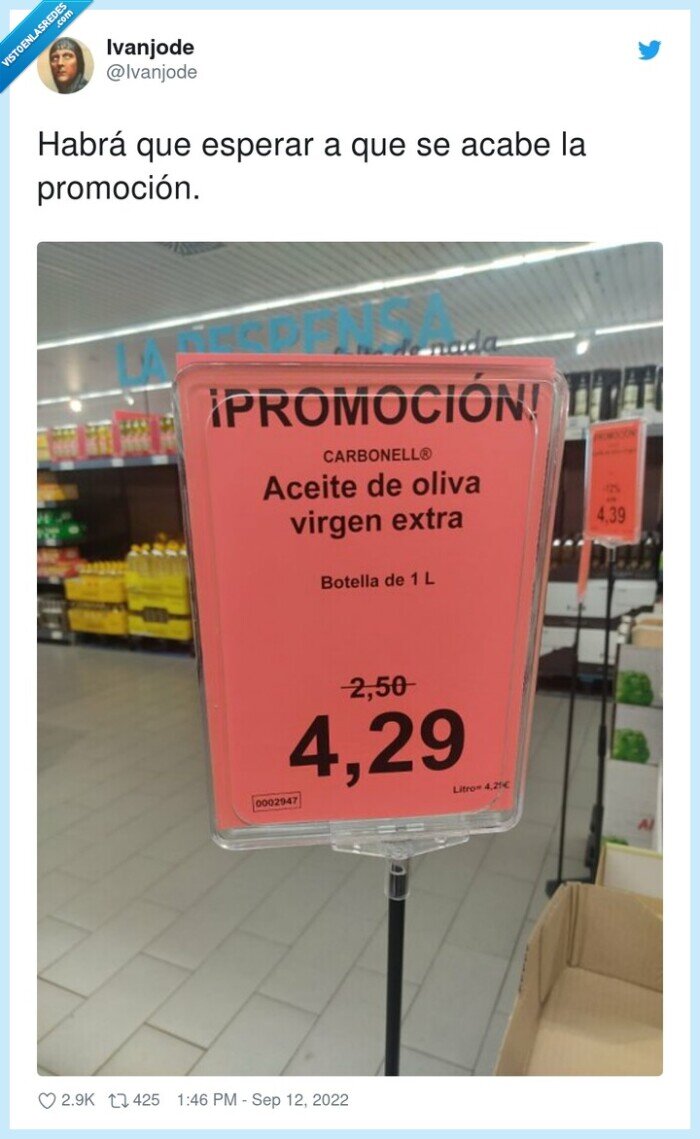 promoción,rebaja,precio,subida,aceite
