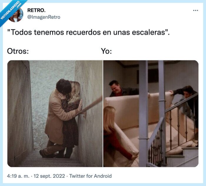 recuerdos,escaleras,friends,beso,sofá