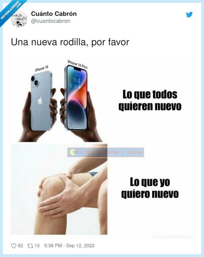 rodilla,nueva,iphone,pedir,deseo