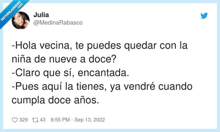 hija,entregar,cuidar,vecina,quedar