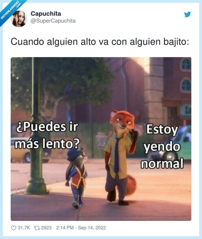 alguien,cuando,bajito,alto,andar,rapido