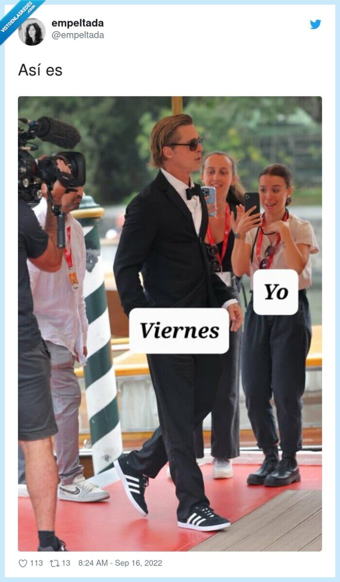 foto,viernes,emocion,brad pitt