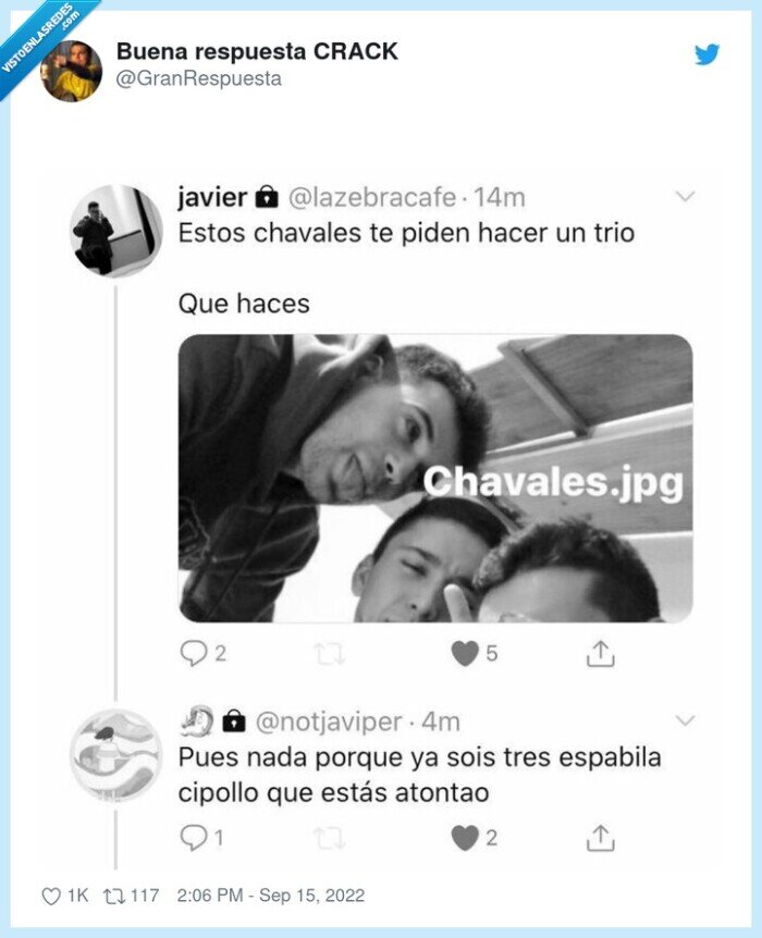 trio,tres,respuesta
