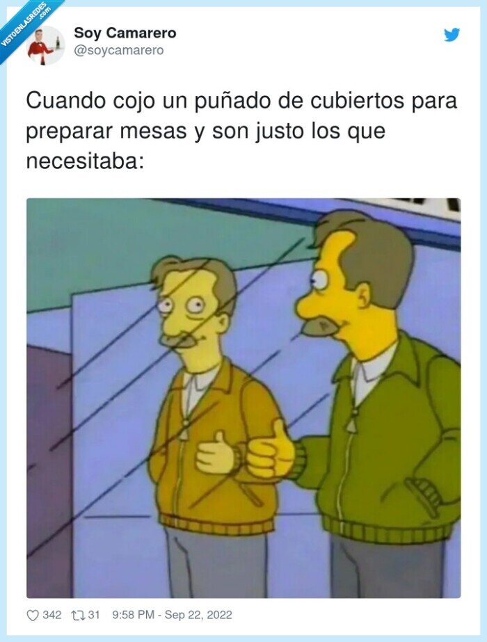 necesitar,cubiertos,preparar,puñado,justos,mesas